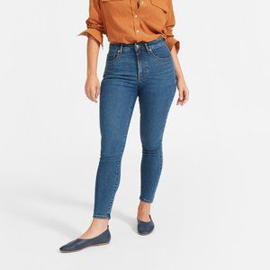 Everlane The Curvy Authentic Stretch High-Rise Mid Blue Ankle Skinny Jean 23